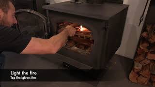 Lighting Your QuadraFire Wood Heater [upl. by Doscher241]