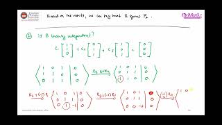 Part 34 Basis for a Vector Space [upl. by Rochette]