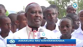 UBUTUMWA BWA CARDINAL YAGENEYE ABANYESHURI NDETSE NABABYEYI KU MUNSI MUKURU SAINT ANDRE [upl. by Ilek]