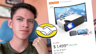 EL PROYECTOR MAS BARATO DE MERCADO LIBRE  UNBOXING Y REVIEW EN ESPAÑOL [upl. by Atnima]