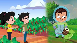 Lal Tamatar Mummy Ki Roti Gol Gol Tip Tip Barish Aayi  The Lead Vision Tv  Kids Nursery Rhymes [upl. by Nnaeiluj309]