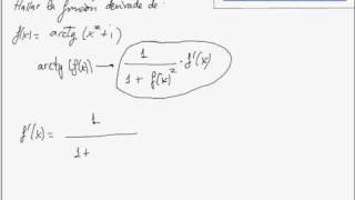 Derivada de la funcion arcoTangente [upl. by Innej]