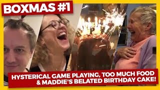 Boxing Day Vlog 2018 Hysterical GAME PLAYING TOO much FOOD amp Maddies BELATED BIRTHDAY CAKE [upl. by Assirrac211]