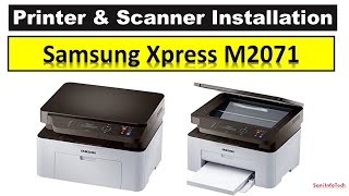 Samsung Xpress M2071  Printer amp Scanner Installation  How to Install Printer amp Scanner [upl. by Titus964]