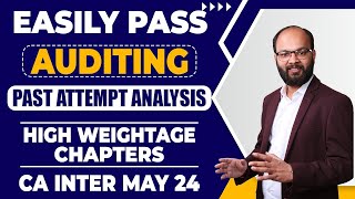 Easily Pass CA Inter Auditing Sep 24  Auditing Past Paper Analysis  CA Inter Auditing ABC Analysis [upl. by Lliw]