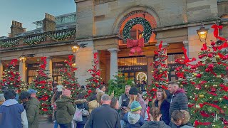 London Christmas Walk  2023  Mayfair Street to Big Ben  Central London Christmas Market  4K HDR [upl. by Enajyram]