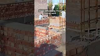 DPC damp proof course work ground floor level civilengineering construction civilengineer dpc [upl. by Thordia]