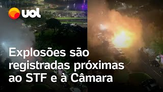 Explosões são ouvidas próximas ao STF e à Câmara dos Deputados em Brasília veja vídeos [upl. by Nie]