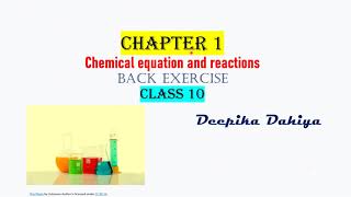 corrosion rancidity chapter 1 back exercise class 10 science [upl. by Ylrebmik]