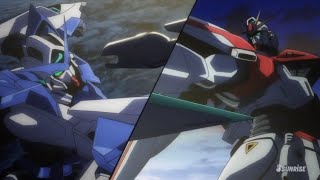 Gundam Amazing Exia vs Gundam F91 Imagine [upl. by Hornstein]