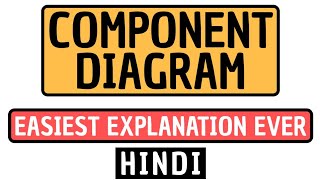 Component Diagram Explained in Hindi l UML Diagram l Software Modeling and Designing Course [upl. by Faun]