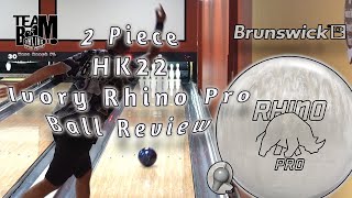 Brunswick Ivory Rhino Pro  Ball Review  Ball Reaction Discussion [upl. by Eleazar385]