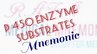 P 450 Enzyme Substrates  Medical Mnemonic 72 [upl. by Nabois]