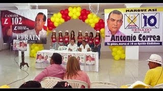 Edgar Santos Romero presenta los candidatos que el Movimiento que lidera respalda a Cámara y Senado [upl. by Naugal]