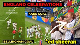 Ed Sheeran and England fans reactions to Bellingham goal and Harry Kane goal vs Slovakia [upl. by Ynna]