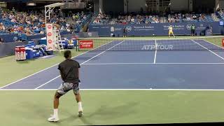 オジェアリアシムのバックハンドストローク（スロー）  Felix Auger Aliassime Backhand Stroke Slow Motion [upl. by Banyaz]