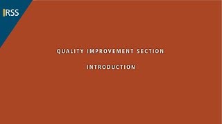 Quality Improvement Section  Introduction [upl. by Attenat]