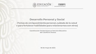 Desarrollo Personal y Social [upl. by Aninaj]