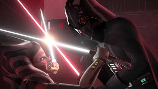 Star Wars Rebels Ahsoka vs Darth Vader [upl. by Allebram]