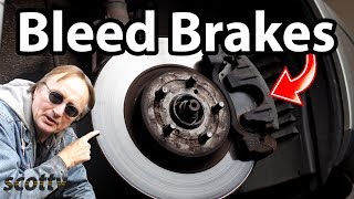 How to Bleed Brakes in Your Car One Person [upl. by Akinej]