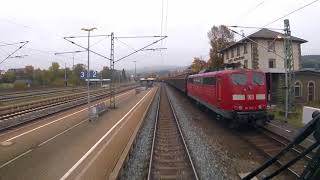 Führerstandsmitfahrt Frankenwaldrampe von Kronach nach Saalfeld [upl. by Resa]