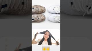 Clean white shoes at home in 2 minutes 2024radharadhe shorts hack [upl. by Irme279]