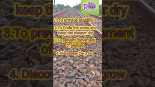 Railway ballast function  use of ballast in railway track ballast railway shorts trending [upl. by Effy]