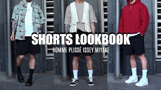 SHORTS LOOKBOOK  Styling Homme Plissé Issey Miyake Shorts  Menswear [upl. by Aseiram269]