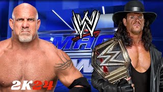 GOLDBERG VS UNDERTAKER  EXTREME RULES MATCH  SMACKDOWN 2024  WWE2K24 [upl. by Hardie]