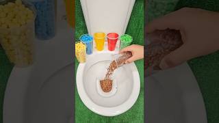 ASMR Various Candy Colors Rainbow Candy in Toilet [upl. by Stringer68]