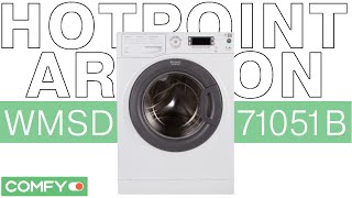 HotpointAriston WMSD 71051B  стиральная машина с барабаном из титана  Видеодемонстрация от Comfy [upl. by Oirramed]