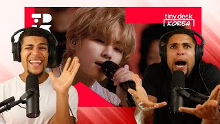 V of BTS Tiny Desk Korea Reaction PERFECTION [upl. by Aleik901]