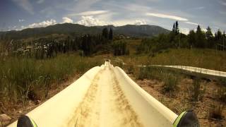 Steamboat Springs Colorado Doing the luge [upl. by Llednohs]