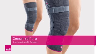 Genumedi® pro Kniebandage einfach anziehen  Anleitung Patientinnen [upl. by Calica]