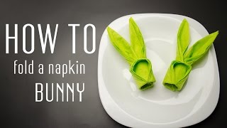 How to Fold a Napkin Into an Easter Bunny [upl. by Greg762]