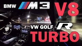 VW Golf R mk75 🆚 BMW M3 E92 [upl. by Decamp]