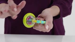 Bright Starts Grab amp Spin Baby Rattle The Ultimate Toy for Your 3MonthOld [upl. by Seuqirdor]