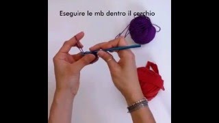 Tutorial cerchio magico uncinetto [upl. by Friedrick]