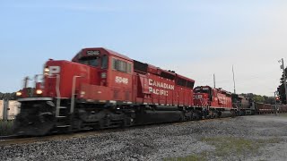 CP 5046 Leads a Ballast Train Bettendorf IA 9824 [upl. by Kappel]