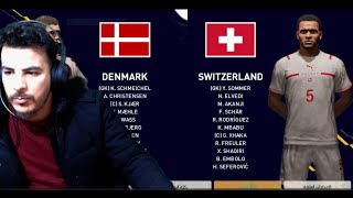 denmark vs switzerland pes 2023 patch 2024 live stream glitzo shwo [upl. by Imre514]