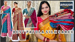 Amazon patola silk saree [upl. by Kolnos]