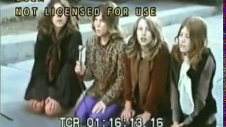 Manson girls XMas caroling at courthouse vigil for cult leader Charlie [upl. by Redman]