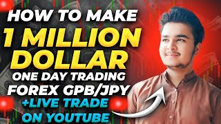 HOW TO MAKE 1 MILLION DOLLARS DAY TRADING FOREX GBPJPY  LIVE TRADE ❗️😱 MUST WATCH PAJAMA BIL [upl. by Enellij]