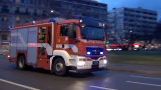 Pompiers Genève tonnepompe 16 622014 [upl. by Rednaskela]