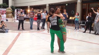 Semba with Sonja amp Elisa KikiZomba at the Luxembourg Kizomba Festival [upl. by Ttenaej]