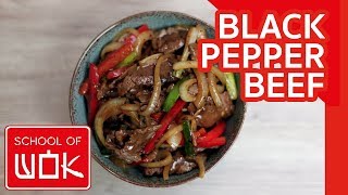 Simple Chinese Black Pepper Beef Stir Fry Recipe [upl. by Naira913]