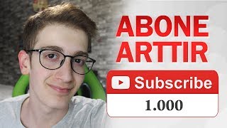 1000 ABONE NASIL YAPILIR  YOUTUBE PARA KAZANMA AÇMA [upl. by Annoif]