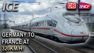 Frankfurt to Paris on a FAST 320kmh DB ICE 3 Velaro D High Speed Train [upl. by Aidnama]