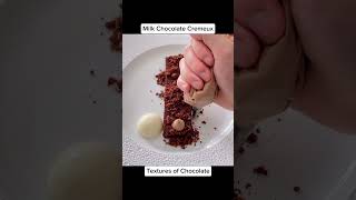 Fine Dining Chocolate Dessert with Various Textures shorts [upl. by Caye]