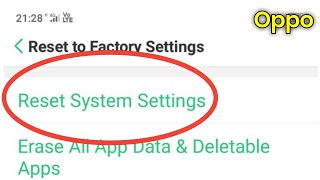 Oppo Phone Mein Setting Reset Kaise Karen  How To Reset Settings Oppo [upl. by Wehttan]